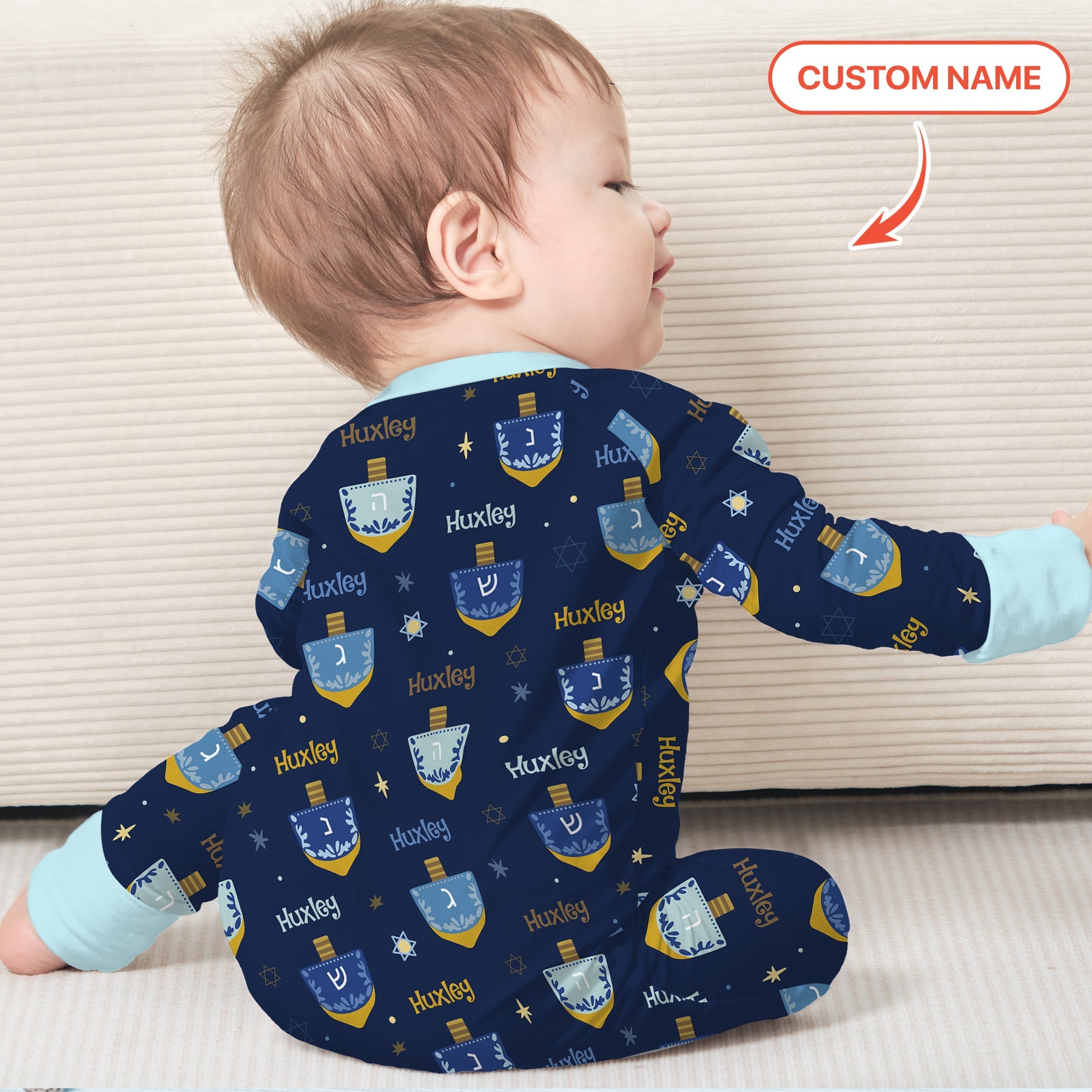 Hanukkah Dreidels Zippy - StazzyBaby