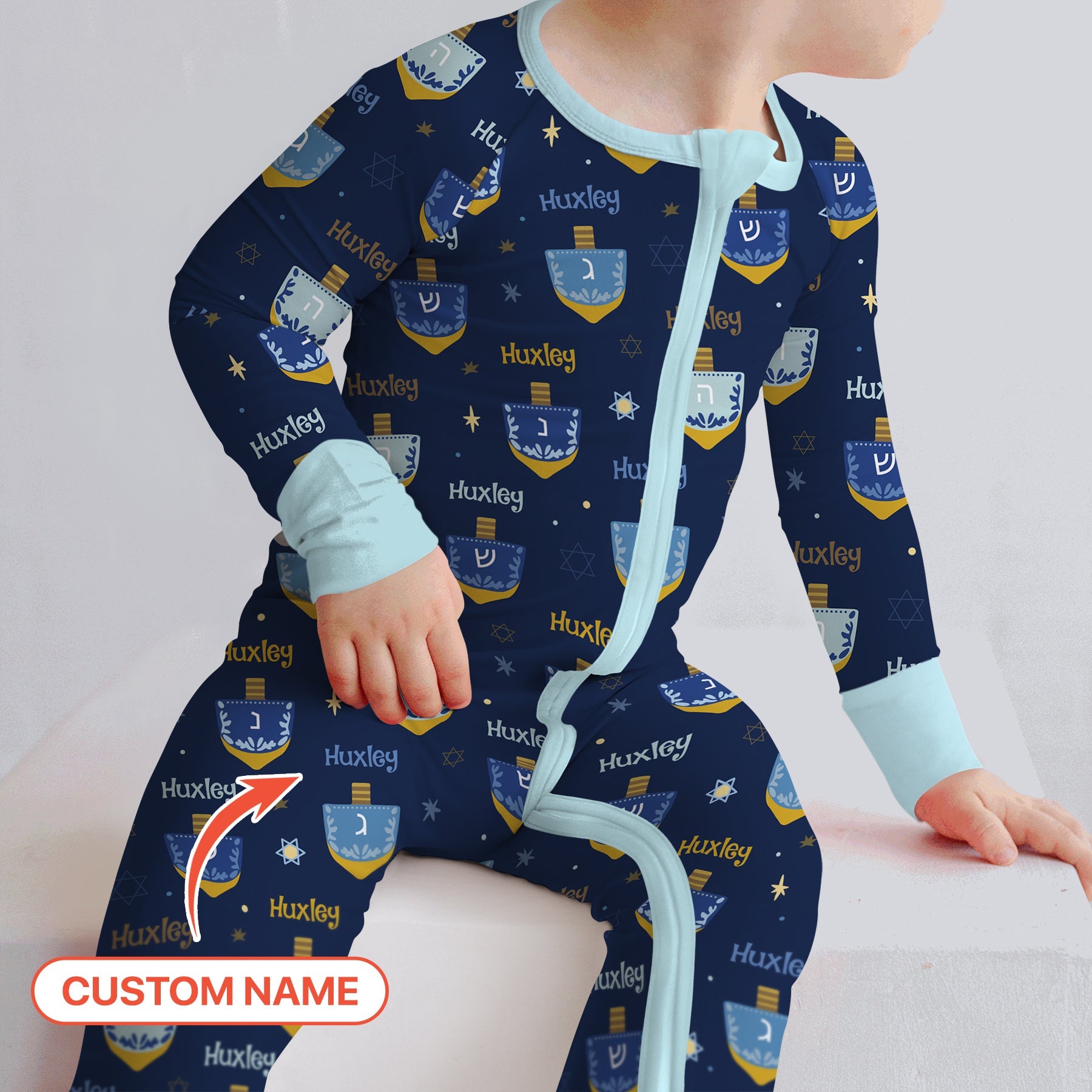 Hanukkah Dreidels Zippy - StazzyBaby