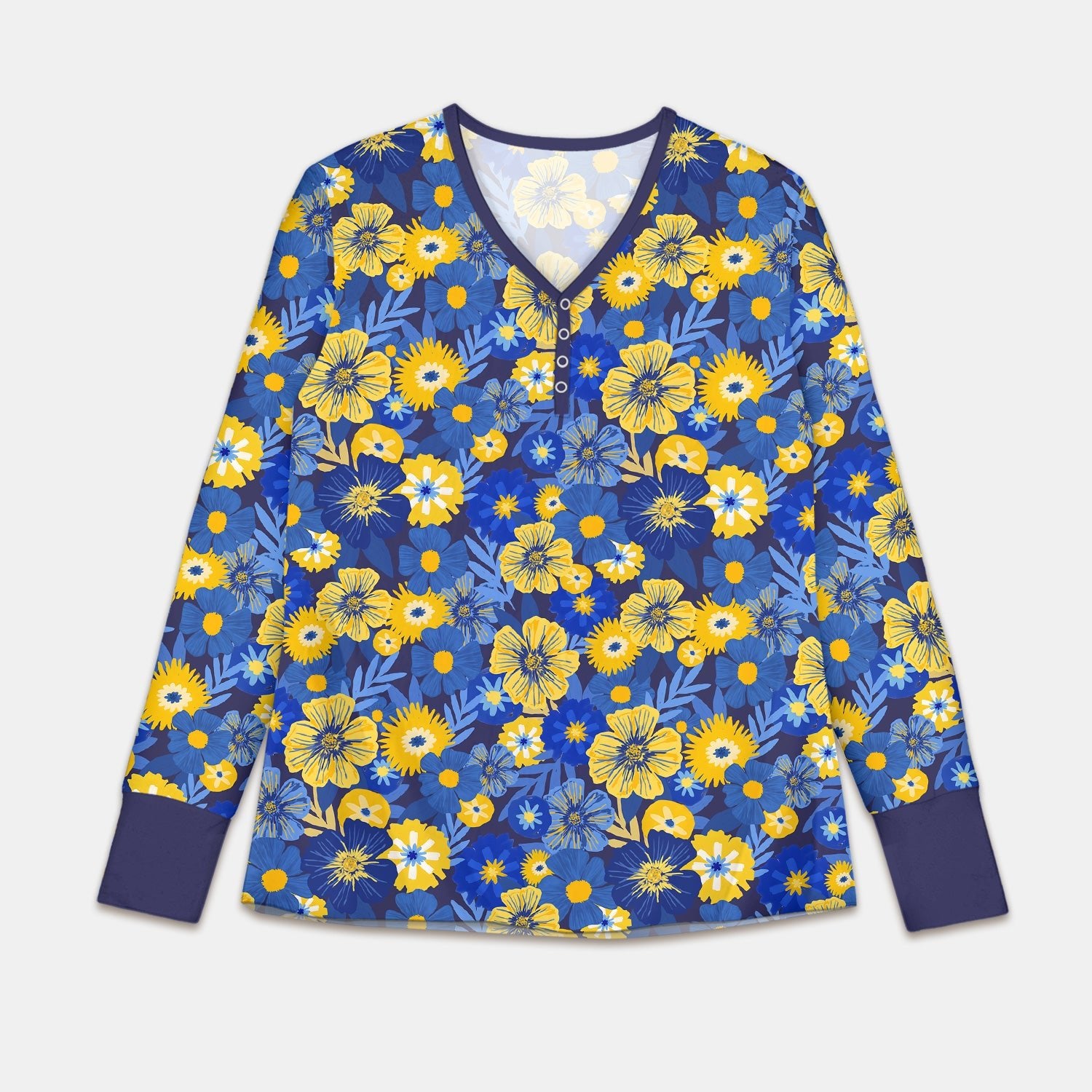 Hanukkah Little Flowers Girl Women Pajama Set - StazzyBaby