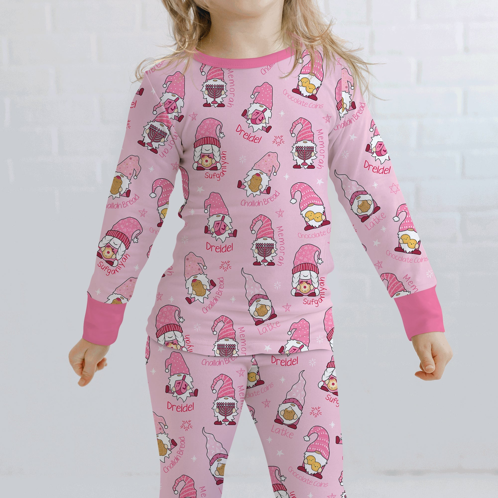 Happy Hanukkah Matching Family Two - Piece Pajama Set - StazzyBaby