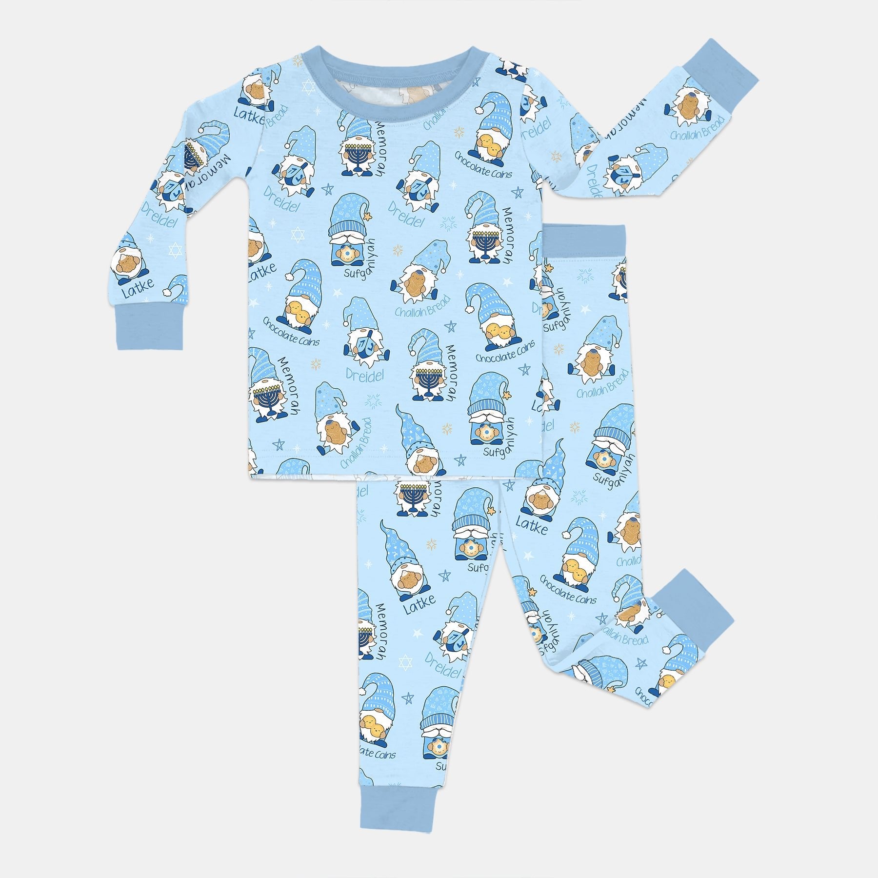 Happy Hanukkah Matching Family Two - Piece Pajama Set - StazzyBaby