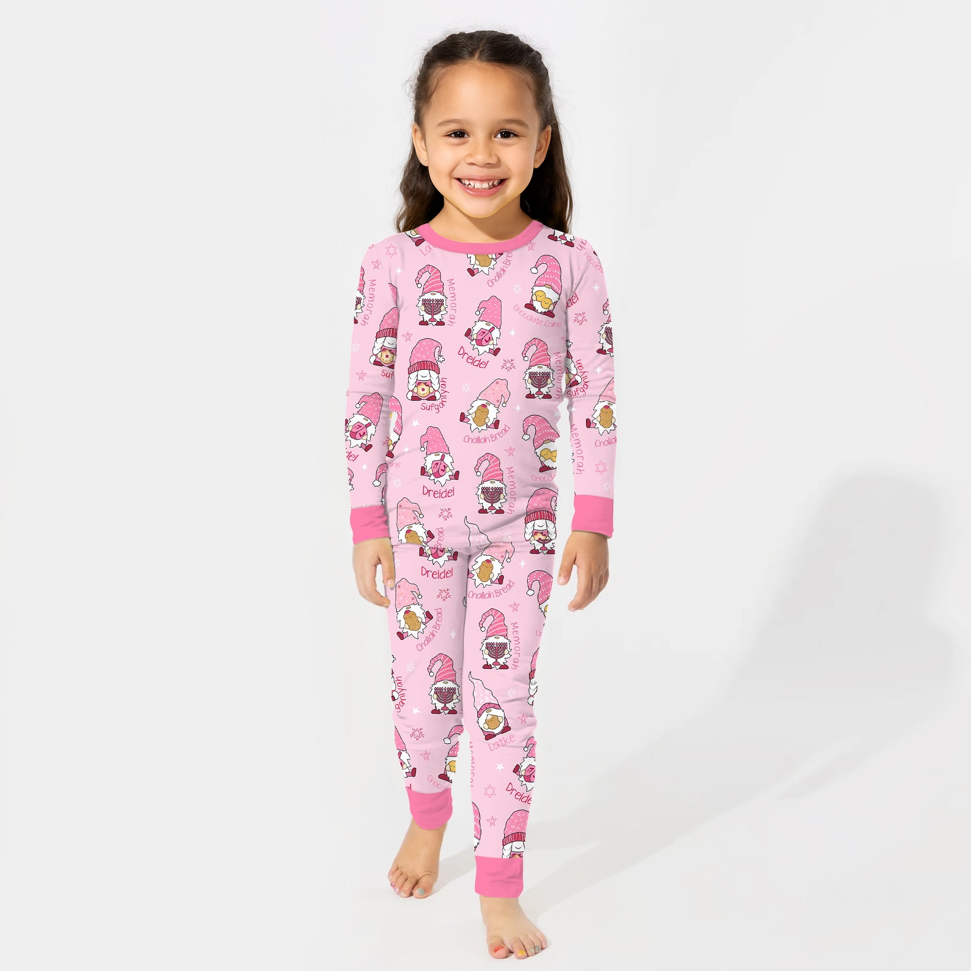 Happy Hanukkah Matching Family Two - Piece Pajama Set - StazzyBaby