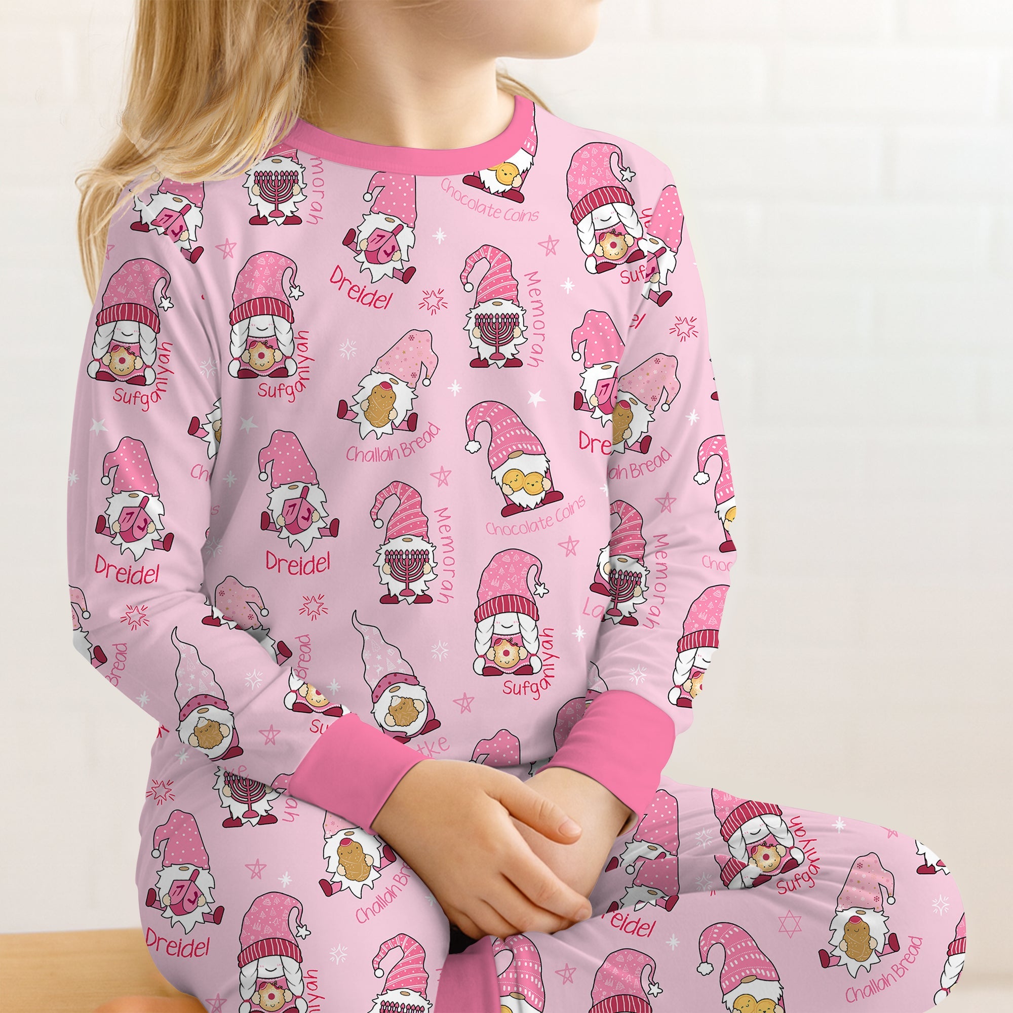 Happy Hanukkah Matching Family Two - Piece Pajama Set - StazzyBaby