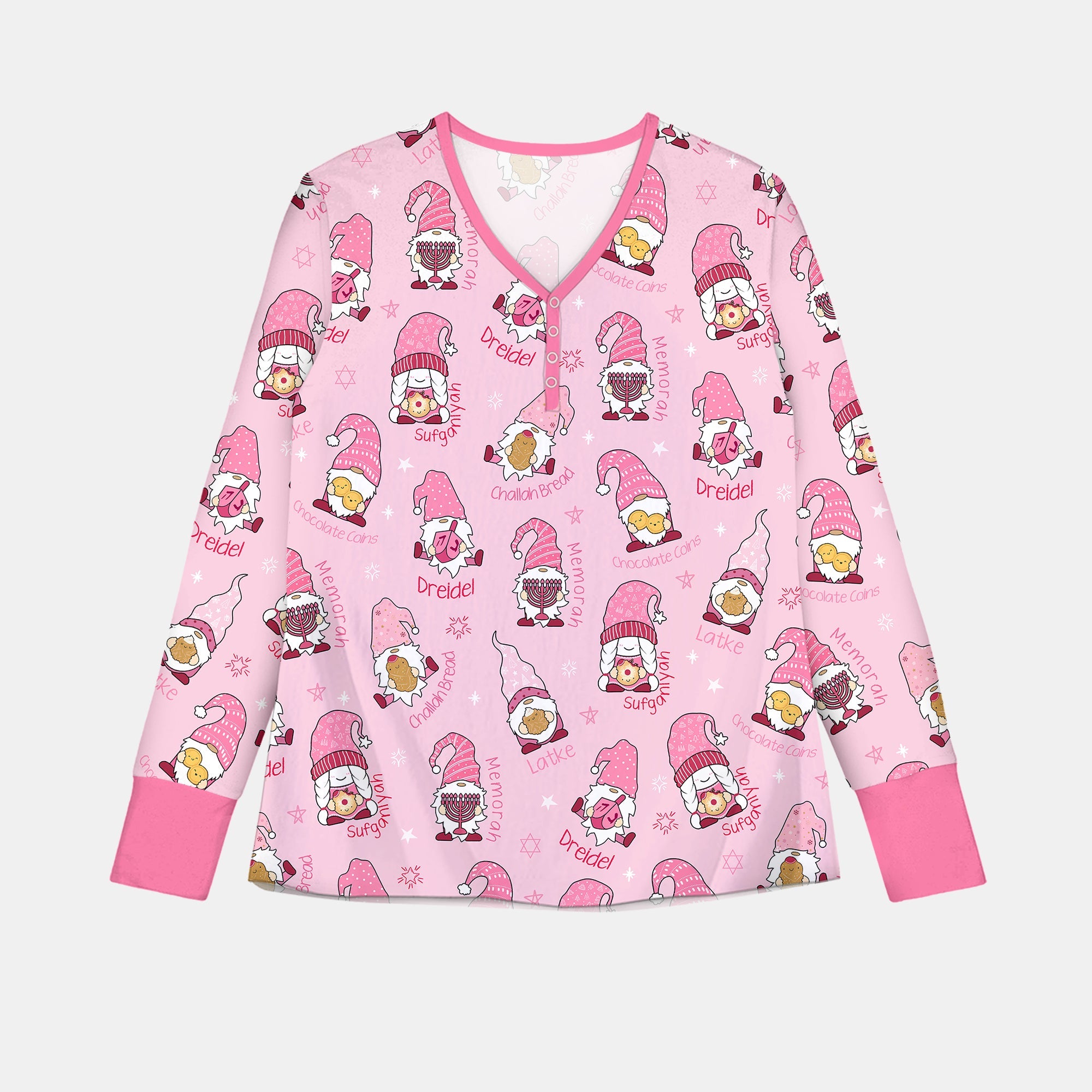 Happy Hanukkah Matching Family Women Pajama Set - StazzyBaby