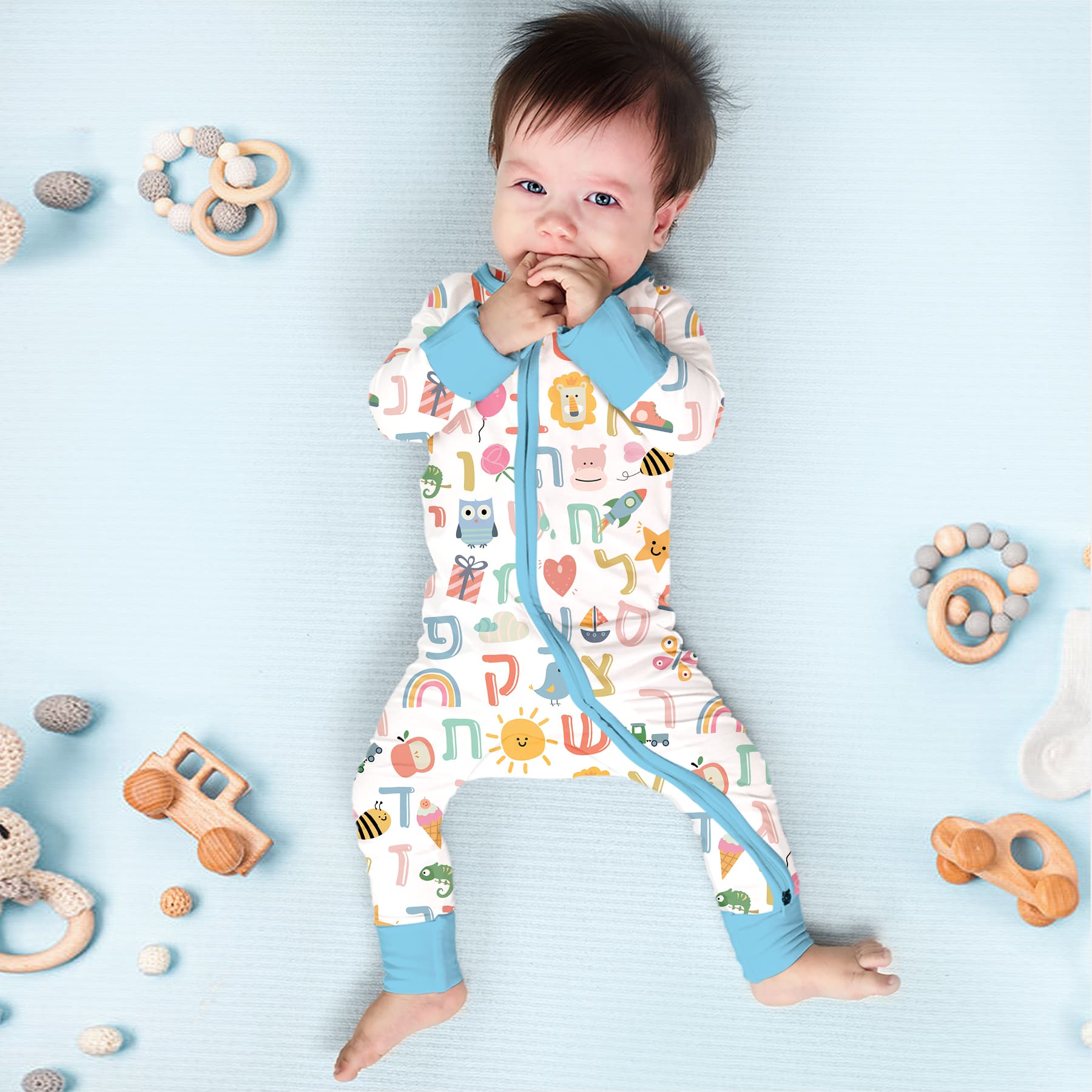 Hebrew Alphabet Zippy - StazzyBaby