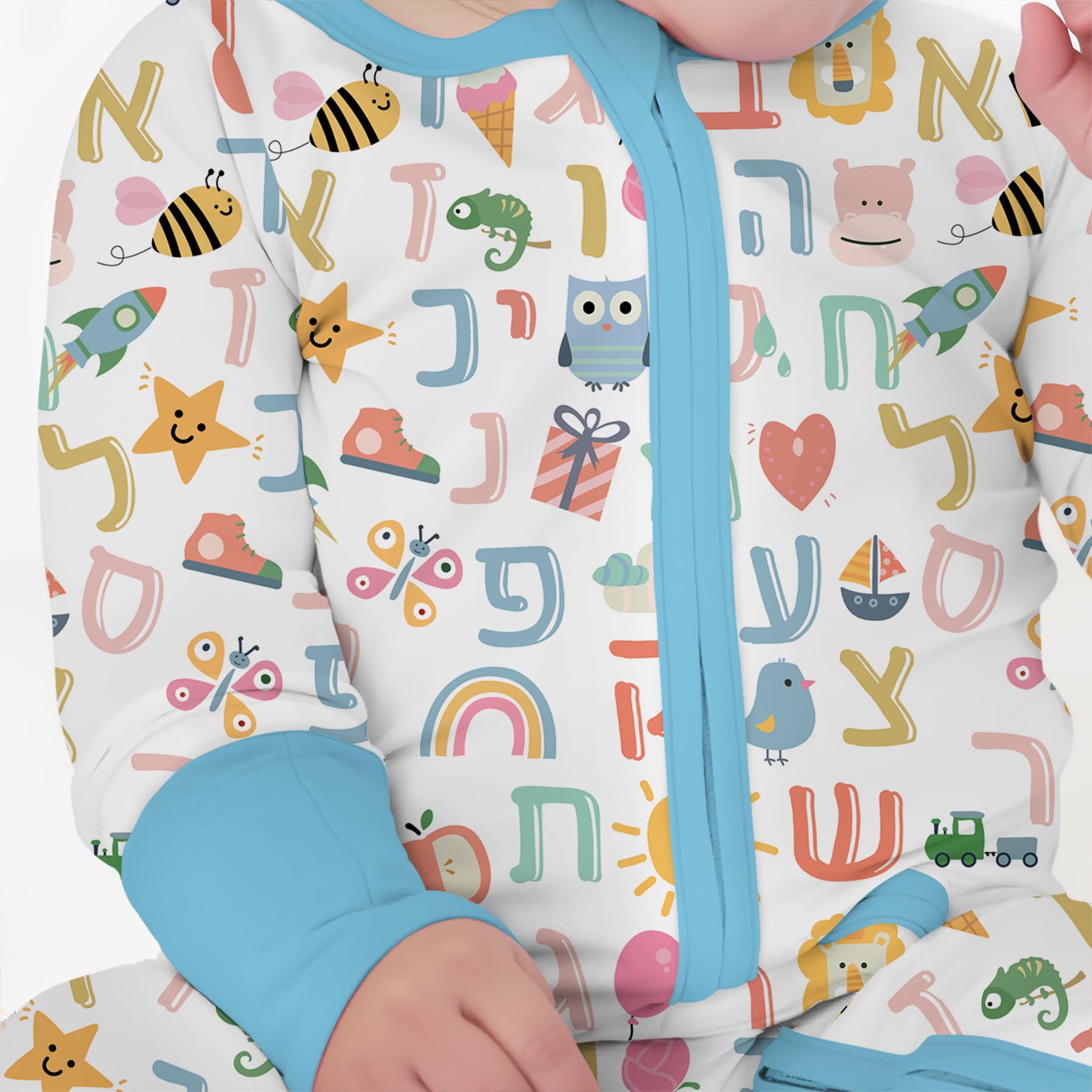 Hebrew Alphabet Zippy - StazzyBaby
