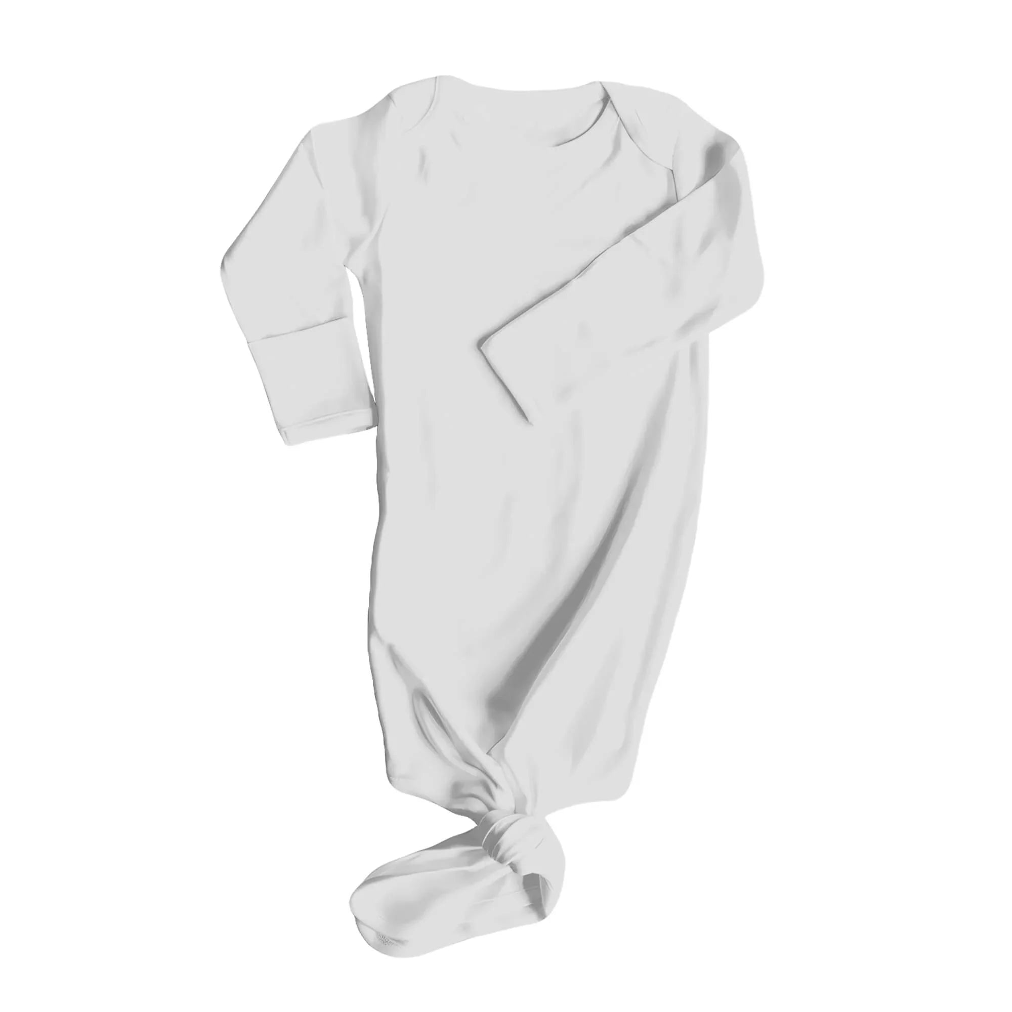 Knot Gown In Light Gray - StazzyBaby