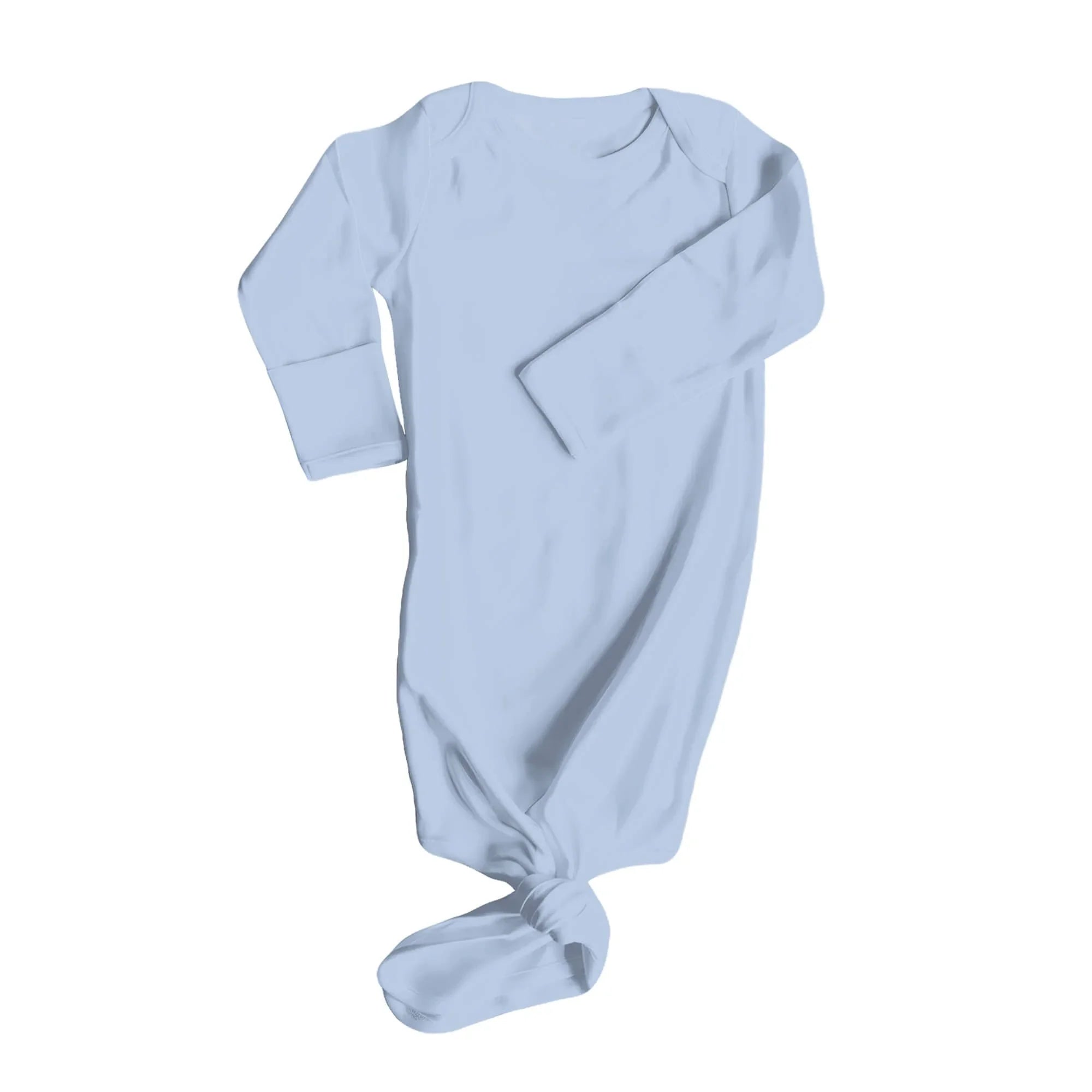 Knot Gown In Light Steel Blue - StazzyBaby