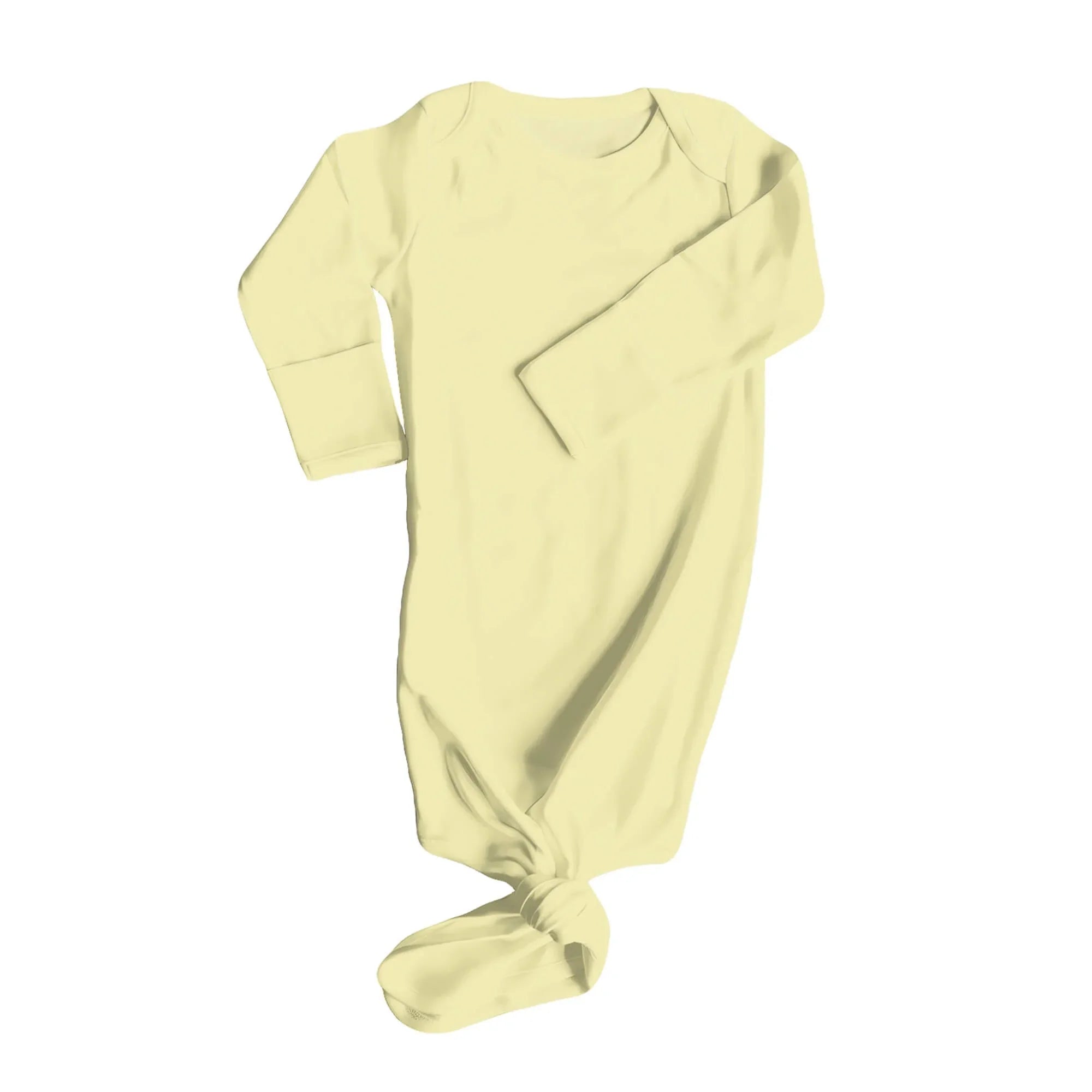 Knot Gown In Pale Goldenrod - StazzyBaby