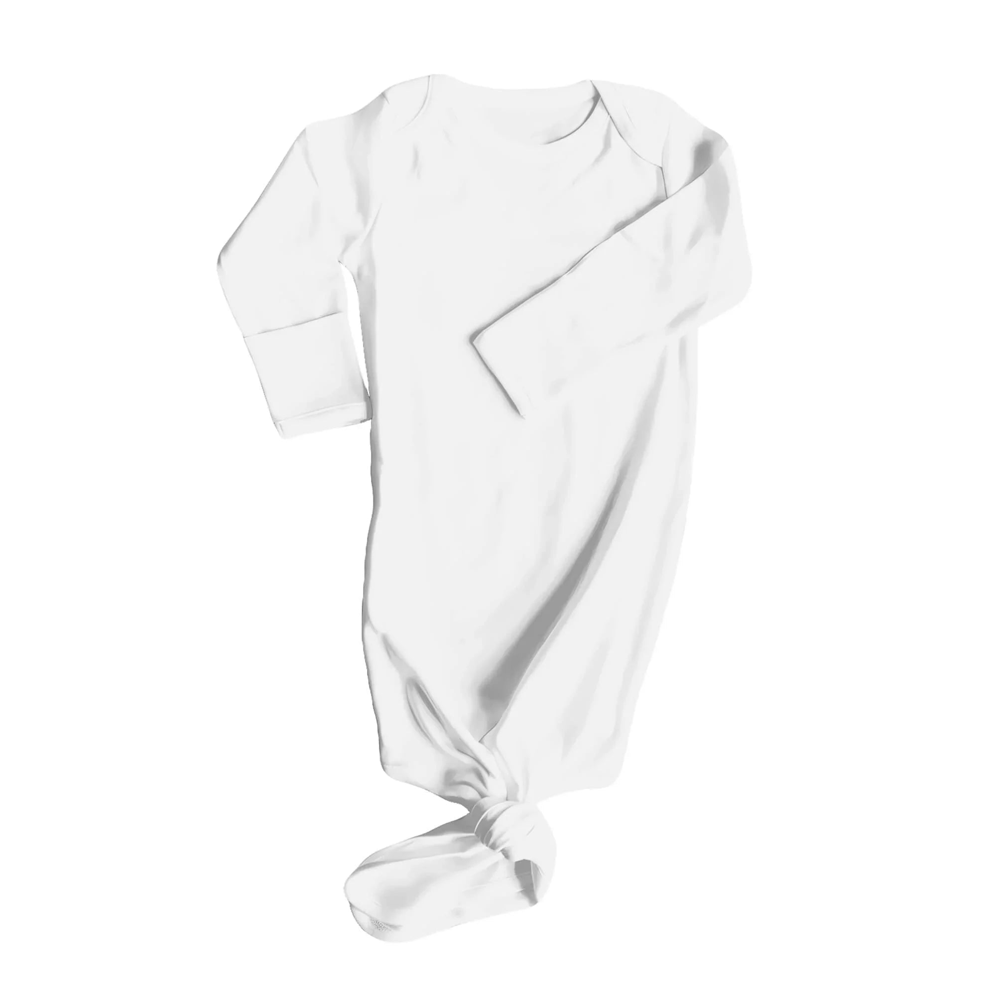 Knot Gown In White - StazzyBaby