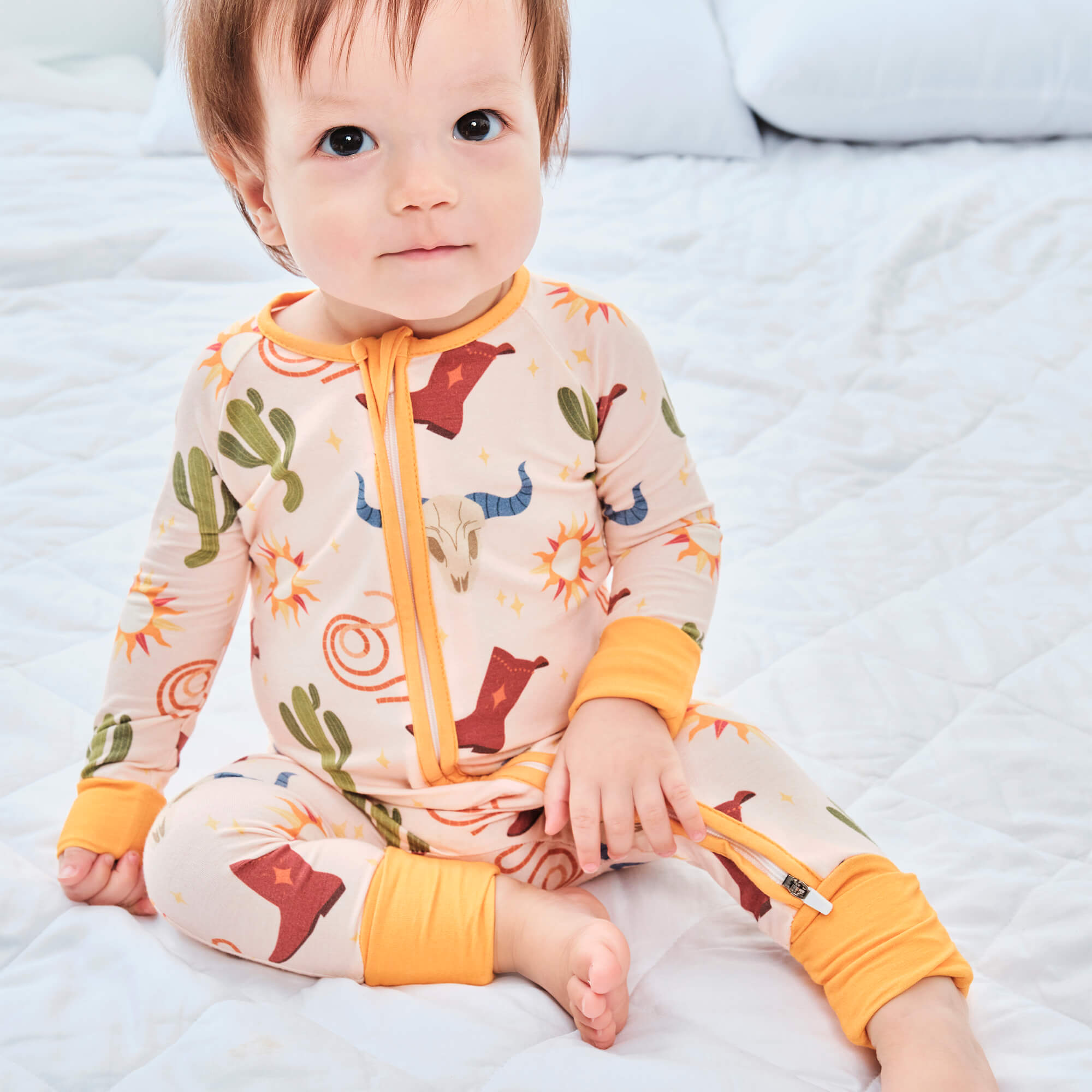 Ready to Rodeo Convertible Zippered Romper - StazzyBaby