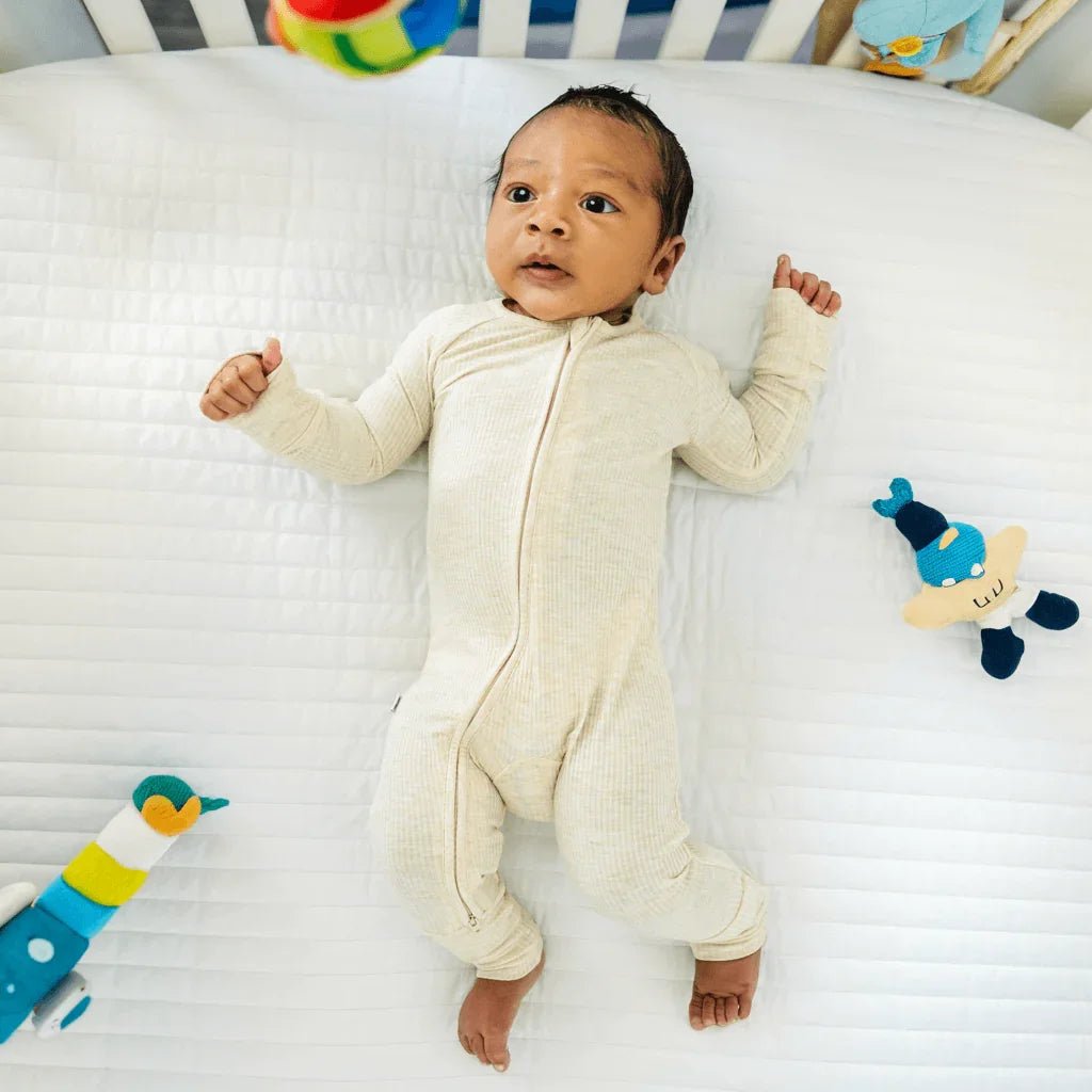 Ribbed Convertible Zippered Romper - StazzyBaby