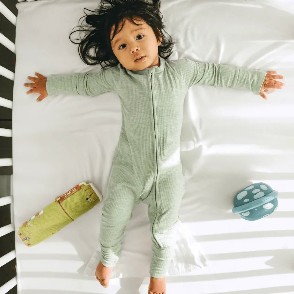 Ribbed Convertible Zippered Romper - StazzyBaby