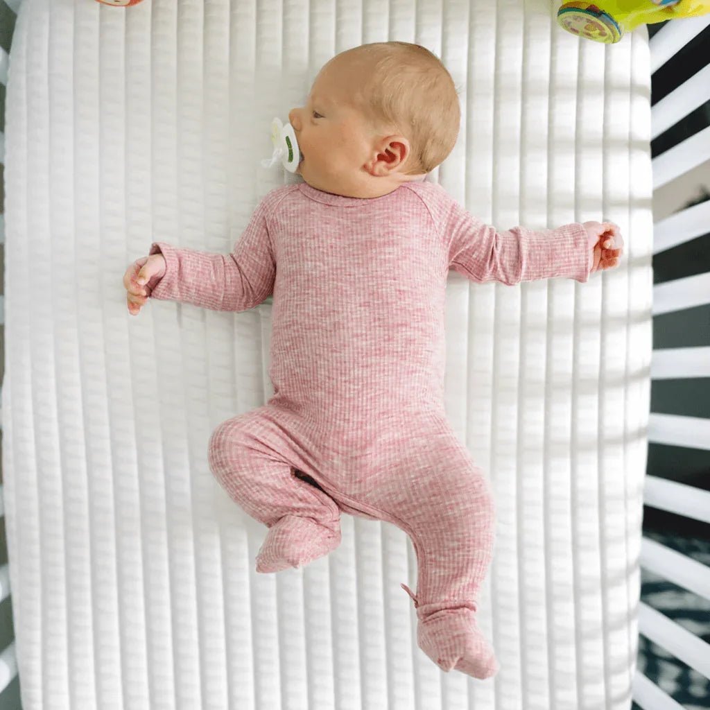 Ribbed Crescent Zippered Romper - StazzyBaby