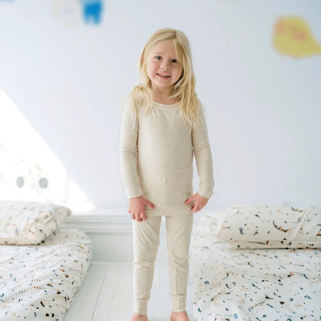 Ribbed Two Piece Pajama Set - StazzyBaby