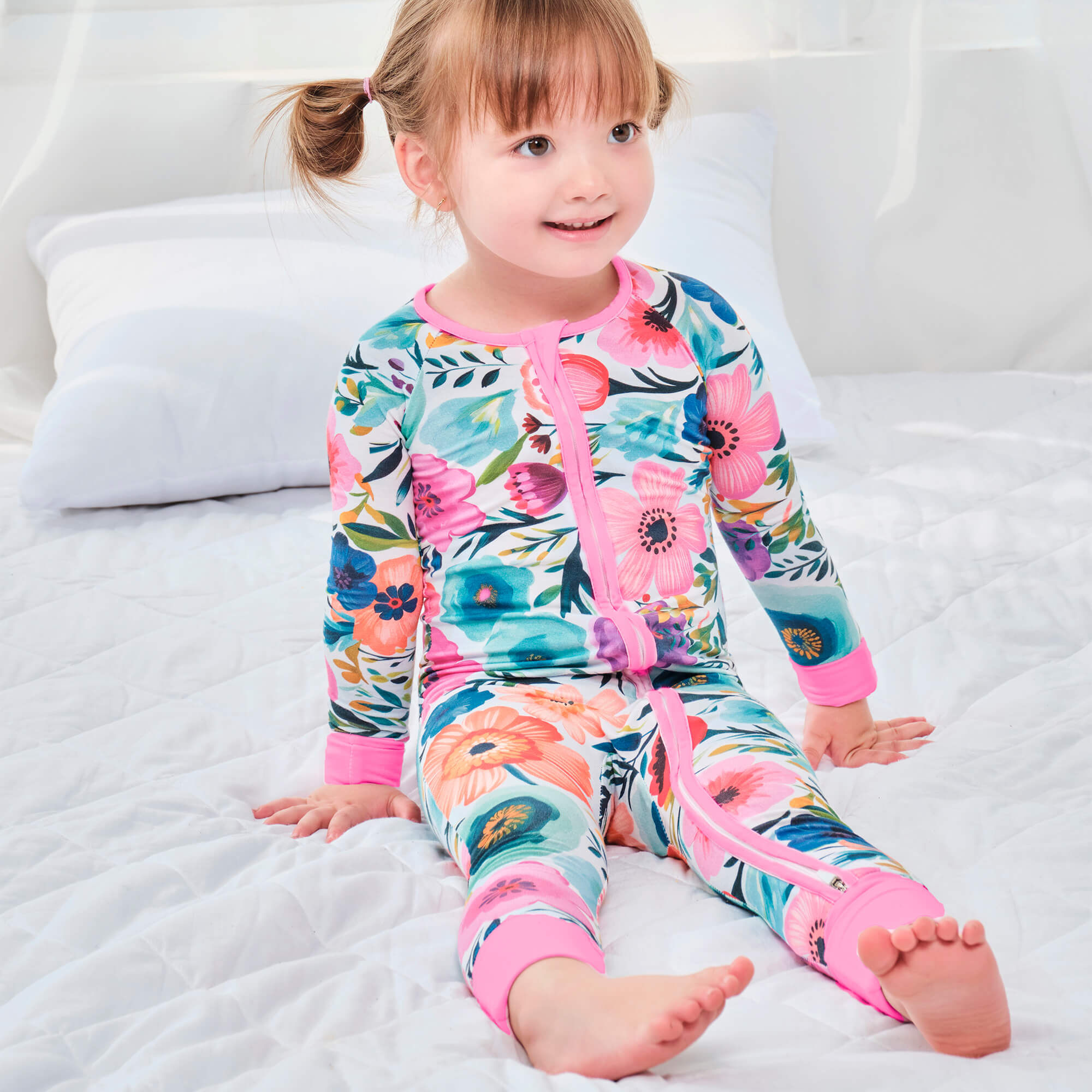 Secret Garden Convertible Zippered Romper - StazzyBaby