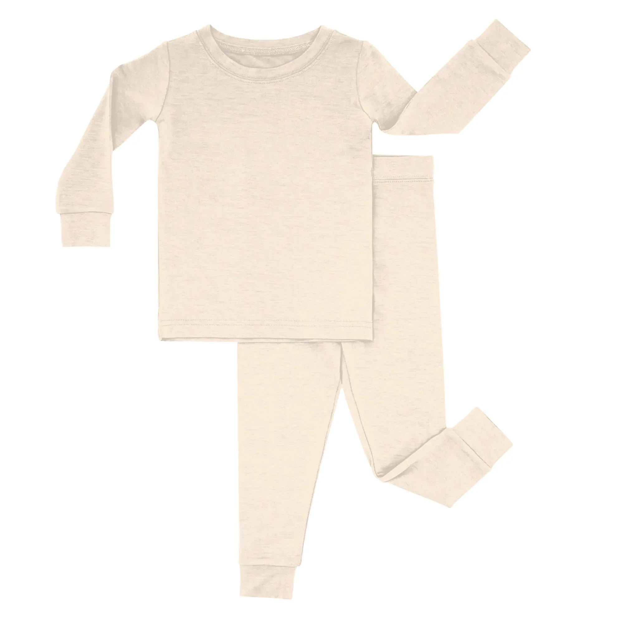 Two Piece Pajama Set In Antique White - StazzyBaby