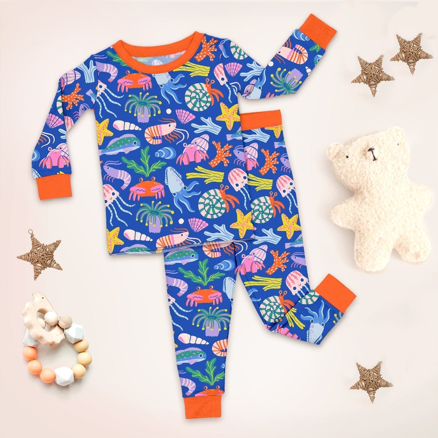 Under the Sea Two Piece Long Sleeve Pajama Set - StazzyBaby