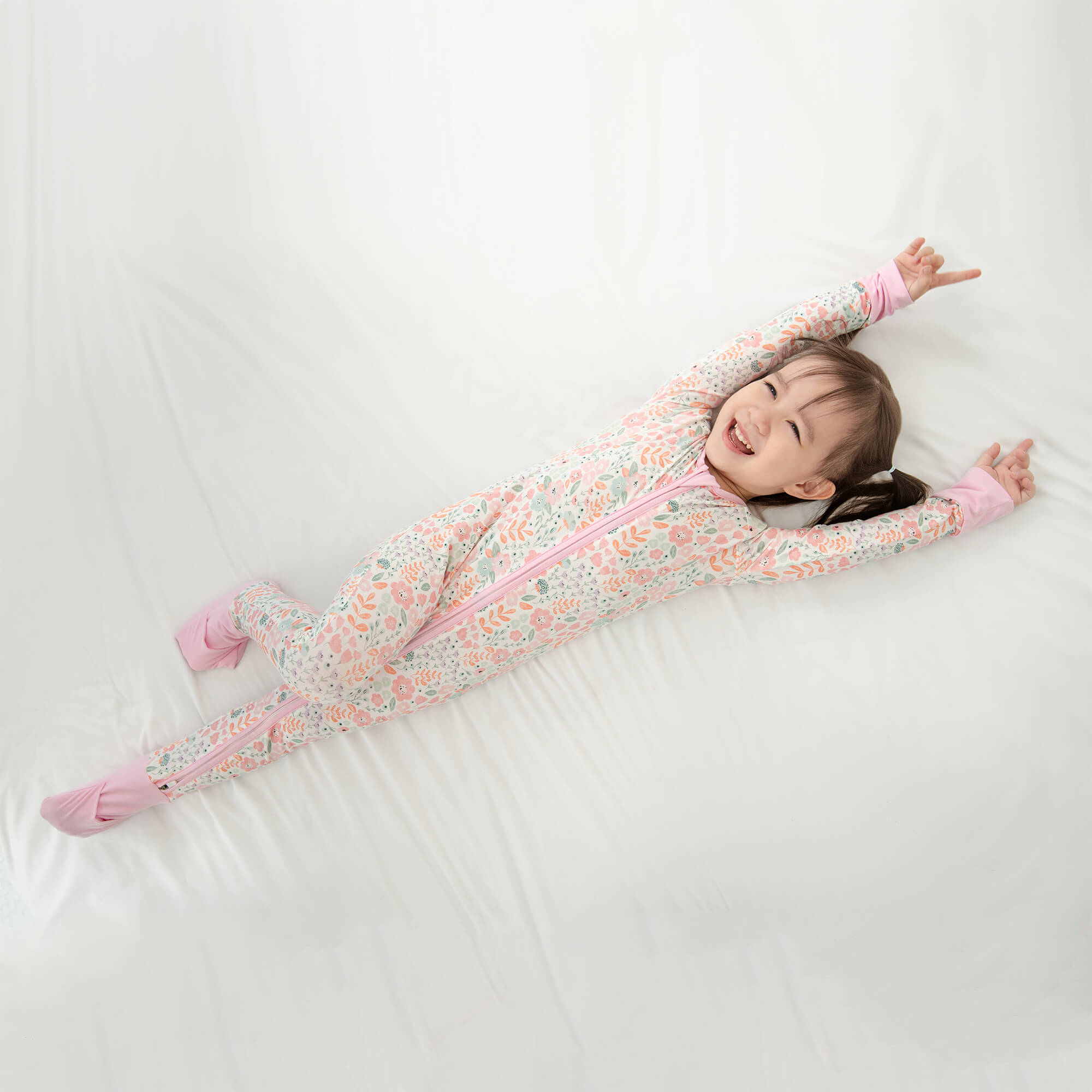 Willow's Whimsy Floral Convertible Zippered Romper - StazzyBaby