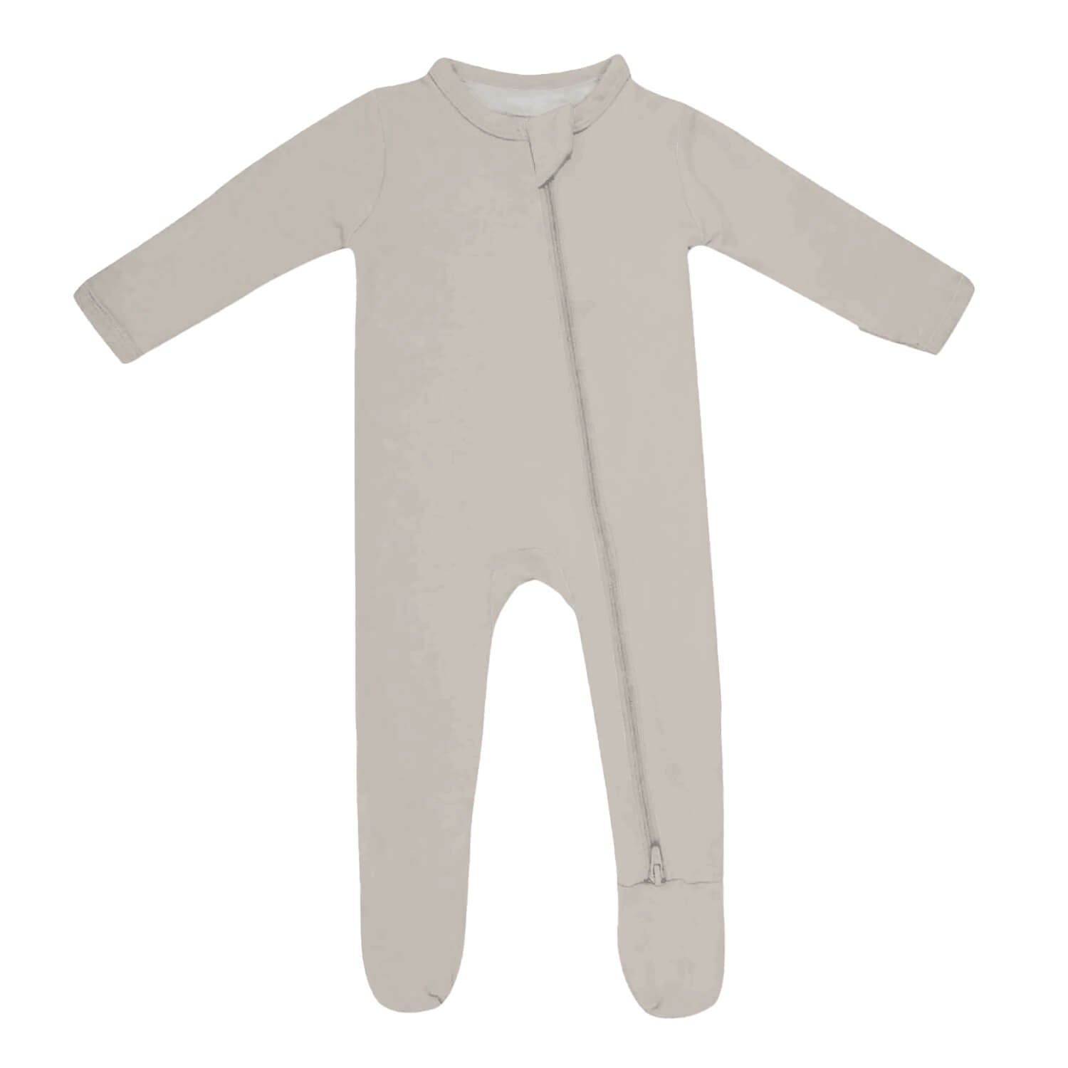Zippered Footie in Oat - StazzyBaby