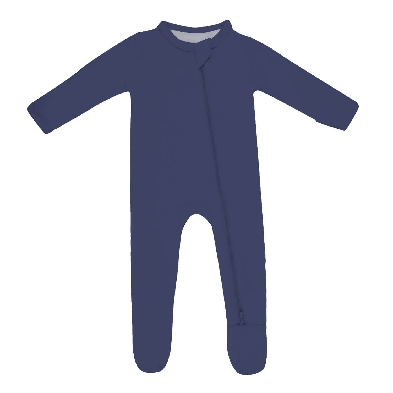 Zippered Footie Romper In American Blue - StazzyBaby