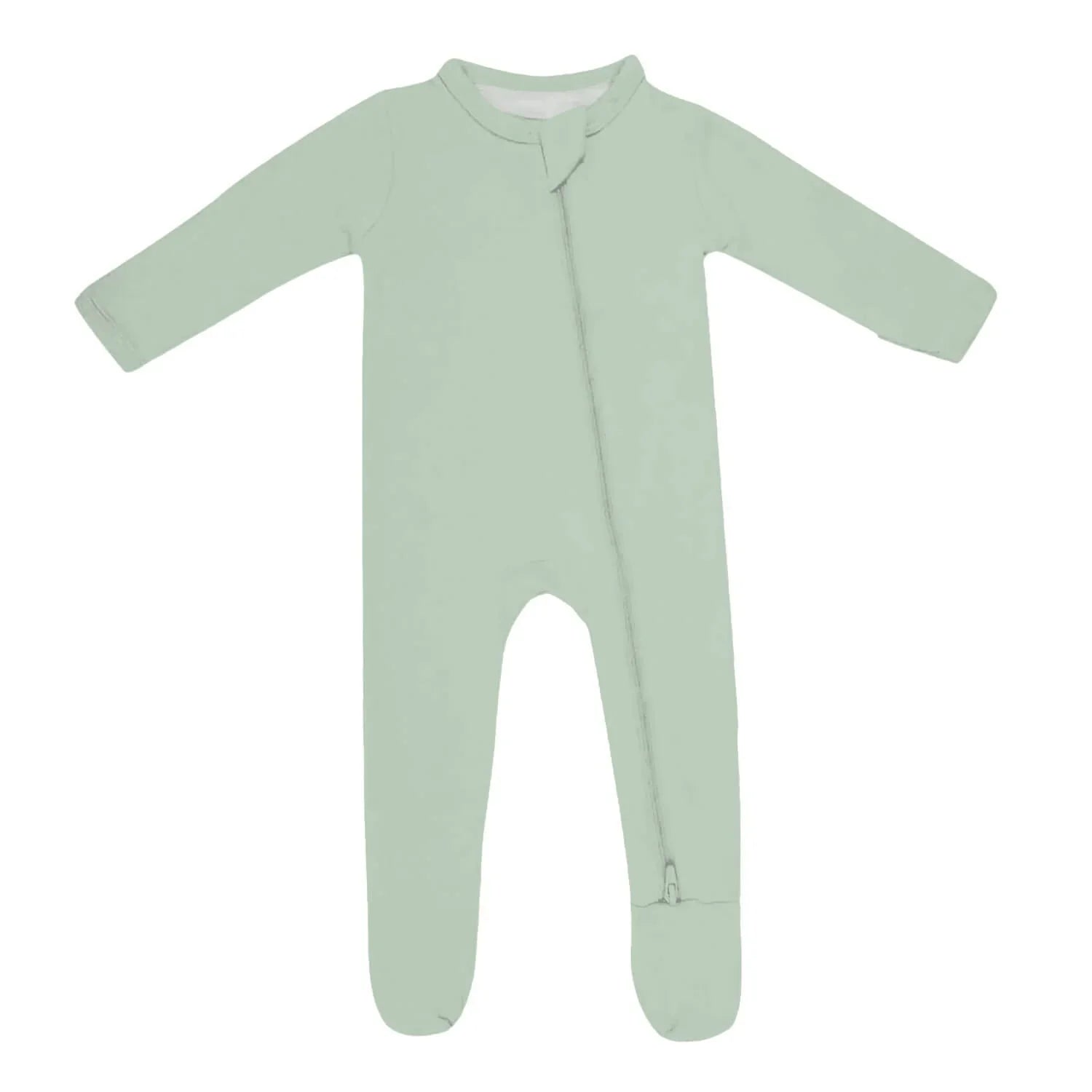 Zippered Footie Romper In Jet Stream - StazzyBaby
