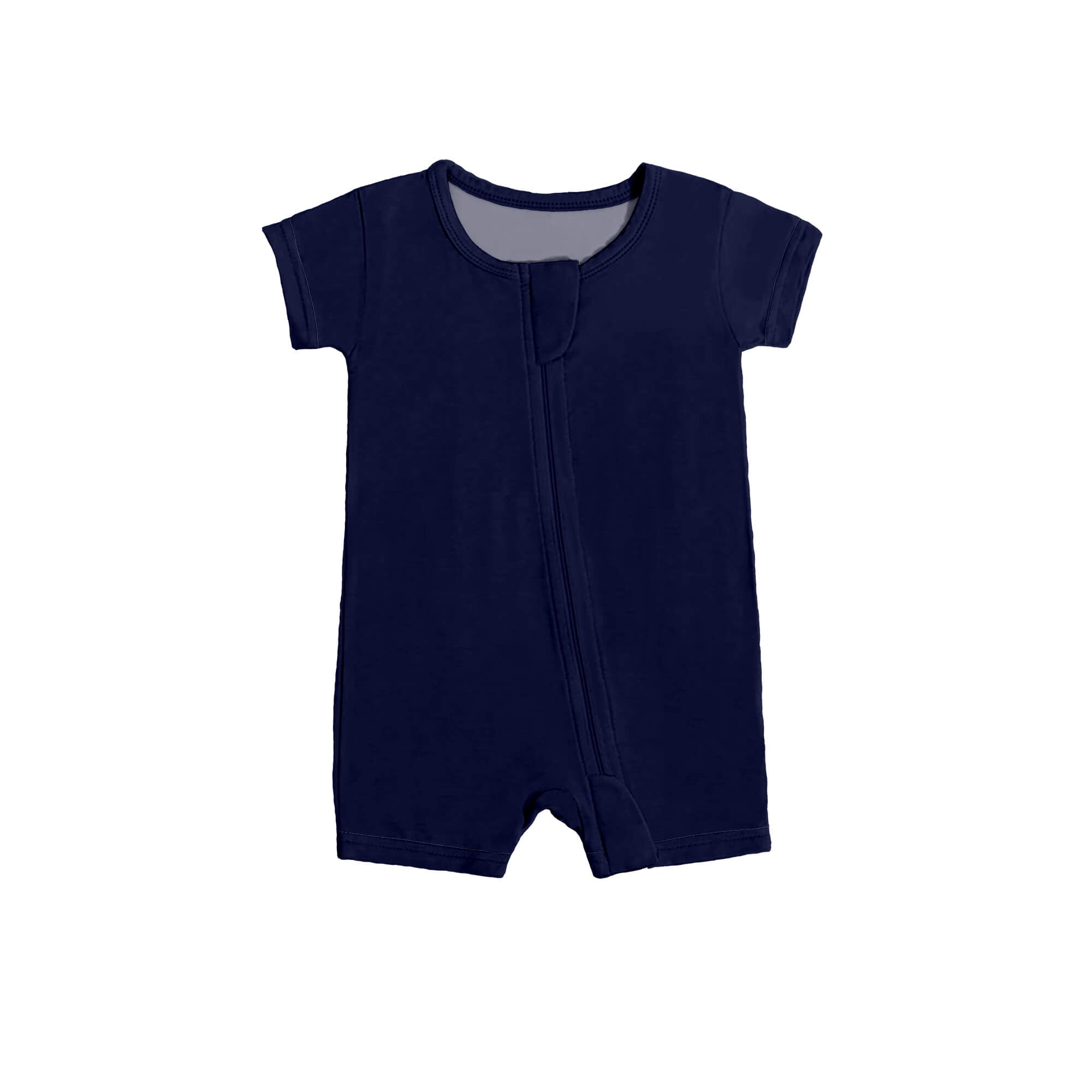Zippered Romper in Navy - StazzyBaby